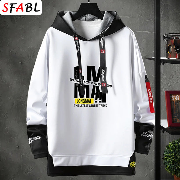 New Fashion Men's Hoodies Hip Hop Hooded Male Sweatshirts Men's Top Streetwear Casual Outdoor Breathable Pullovers Fashionable