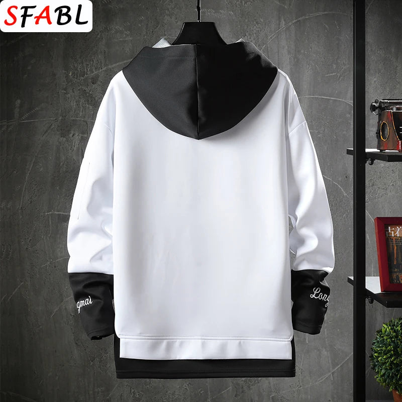 New Fashion Men's Hoodies Hip Hop Hooded Male Sweatshirts Men's Top Streetwear Casual Outdoor Breathable Pullovers Fashionable