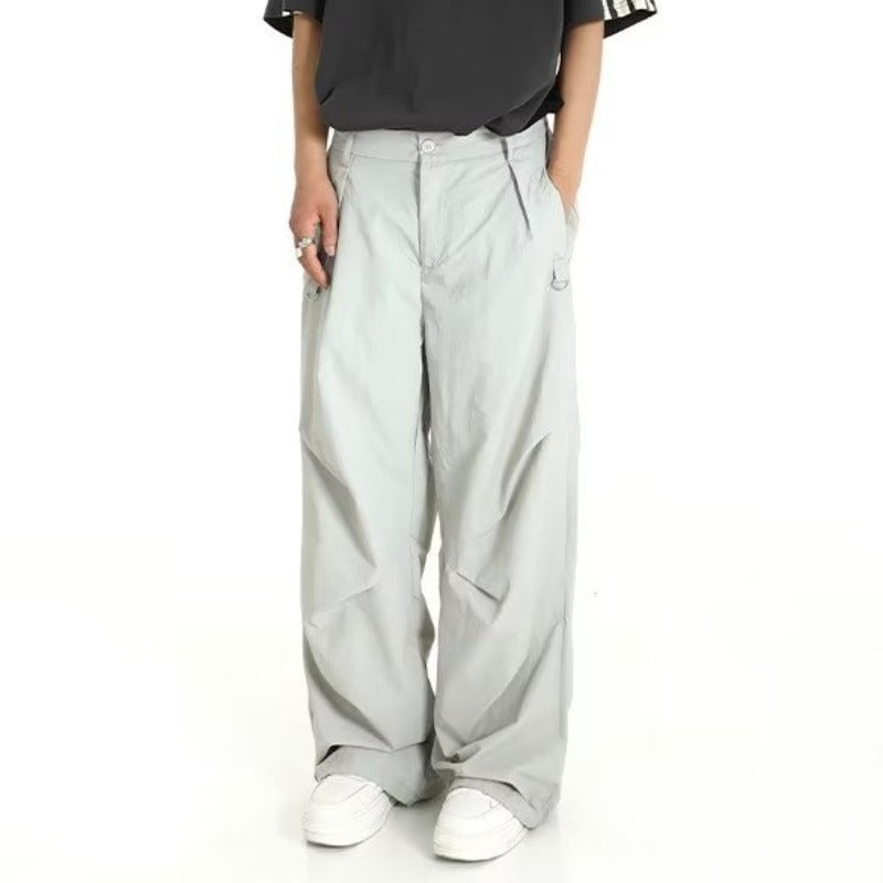 American Design Pleated Workwear Casual Pants Men